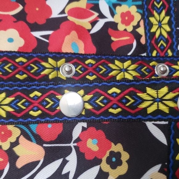 Colorful flower patterned jacket size M - Picture 2 of 7